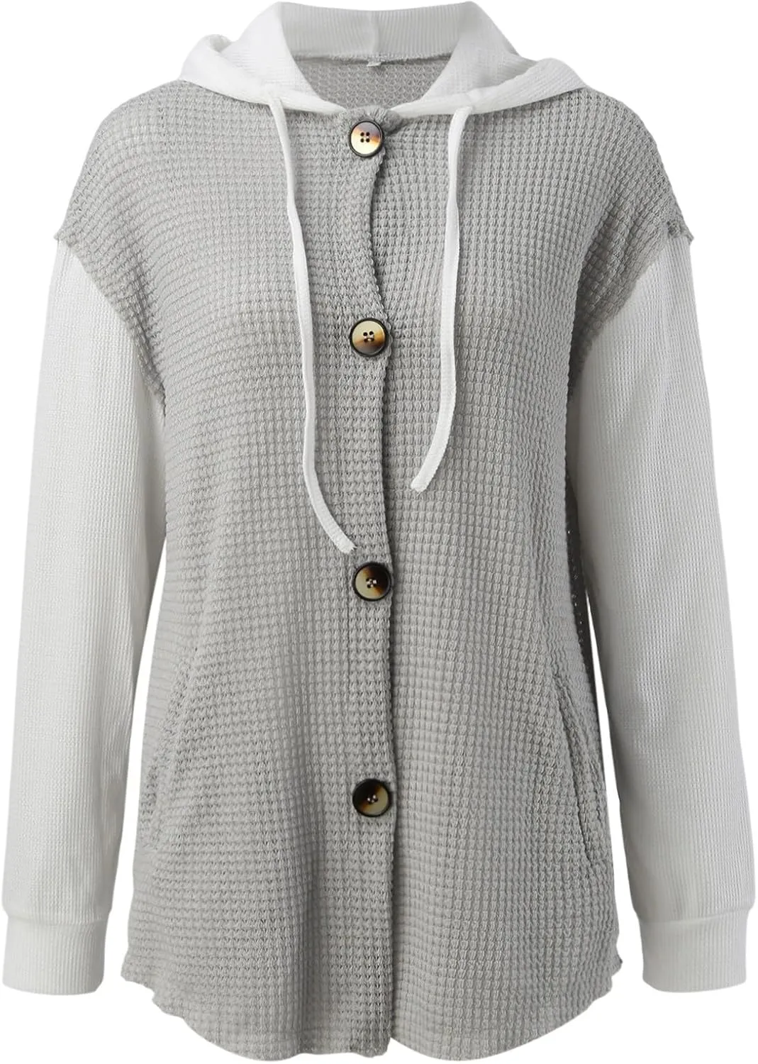 2023 Womens Jakcets Plaid Printed Fall Coats Trendy Casual Long Sleeve Cardigans Button Up Outwear for Women Colorblock Coat