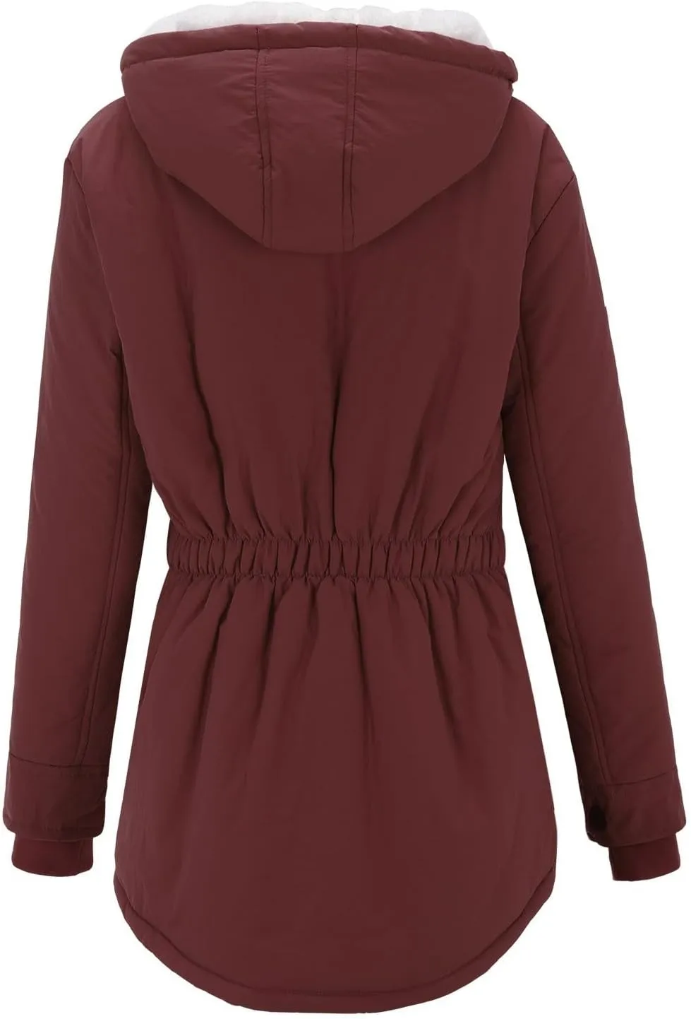 2024 Women Plus Size Winter Overcoat Jacket Thick Outwear Lined Hooded Coat Warm Trench 2024 Women Lightweight