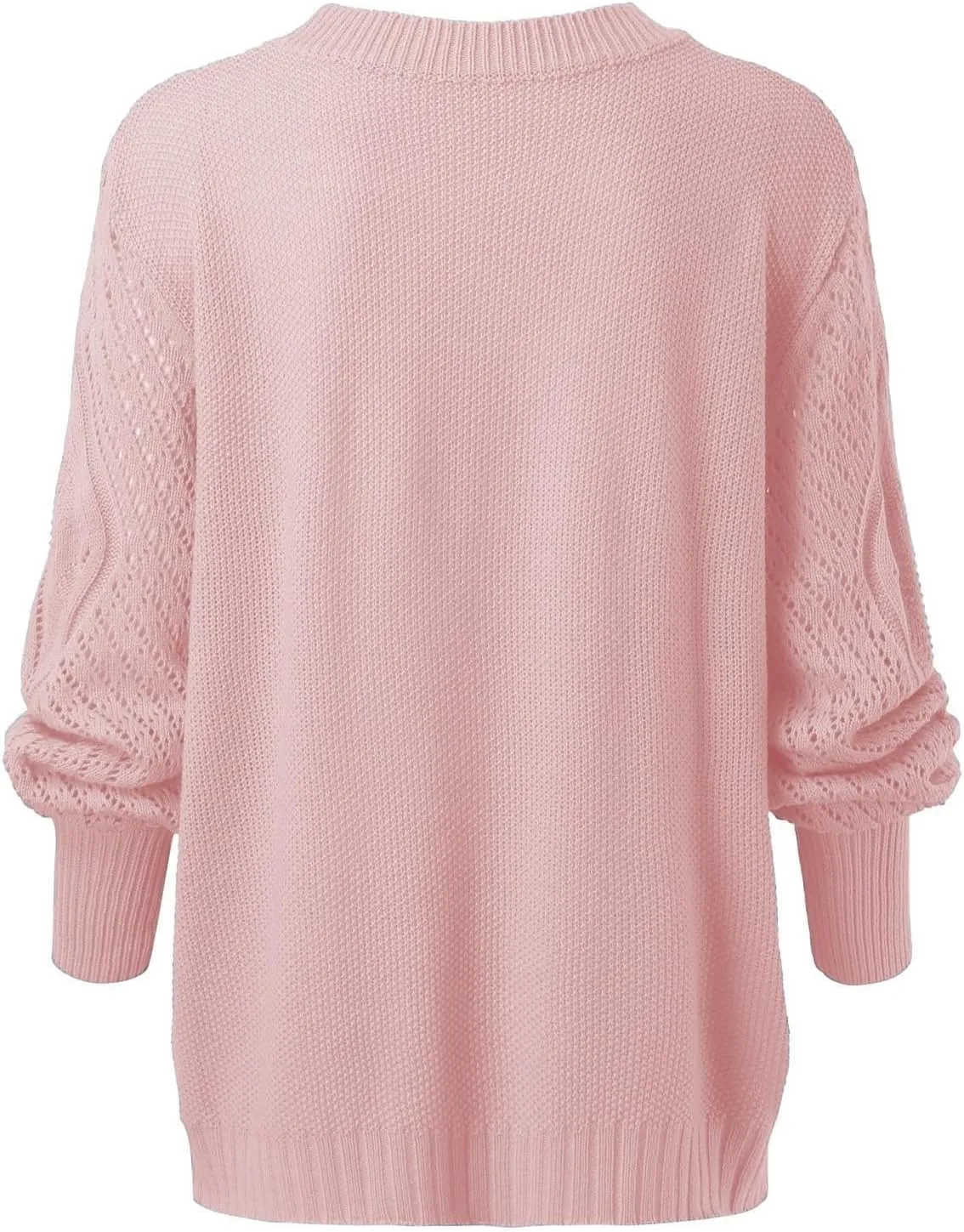 2024 Women's Pullover Autumn and Winter Solid Color Girls Daily Casual Fashion Knit Long Sleeve Sweater