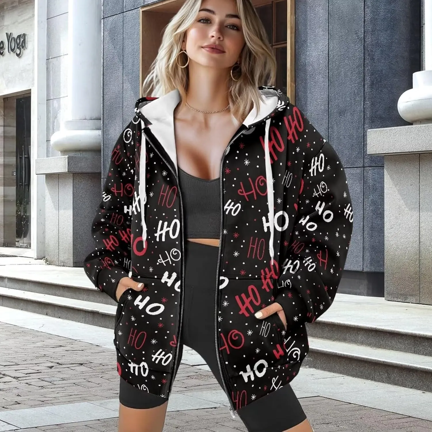 AFPANQZ Women's Hooded Sweatshirt Soft Sport Hoodies Fashion Casual Tops with Pockets Girls Cozy Warm Fall Outfits