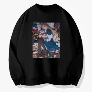 Anime Girl Alice Sweatshirt Animecore