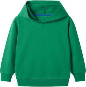 Baby Toddler Kids Boy Girl Solid Color Long Sleeve Casual Hoodie Sweatershirt Pullover Basic Clothes Tops