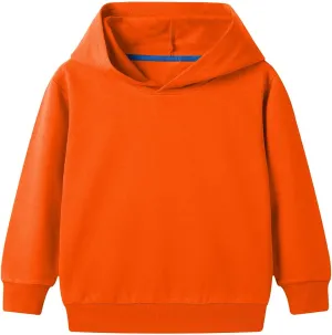 Baby Toddler Kids Boy Girl Solid Color Long Sleeve Casual Hoodie Sweatershirt Pullover Basic Clothes Tops