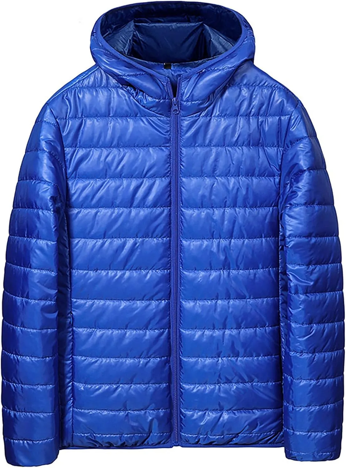 BIFUTON Puffer Jacket Hoodies for Men Zip Up Cotton Down Outwears Mens Winter Coats Lightweight Down Jacket Men with Pockets