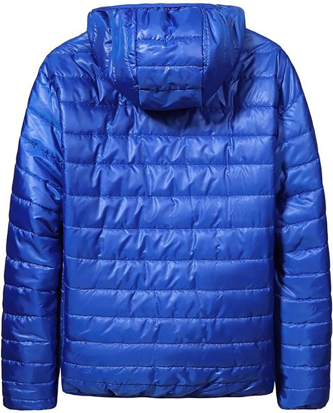 BIFUTON Puffer Jacket Hoodies for Men Zip Up Cotton Down Outwears Mens Winter Coats Lightweight Down Jacket Men with Pockets
