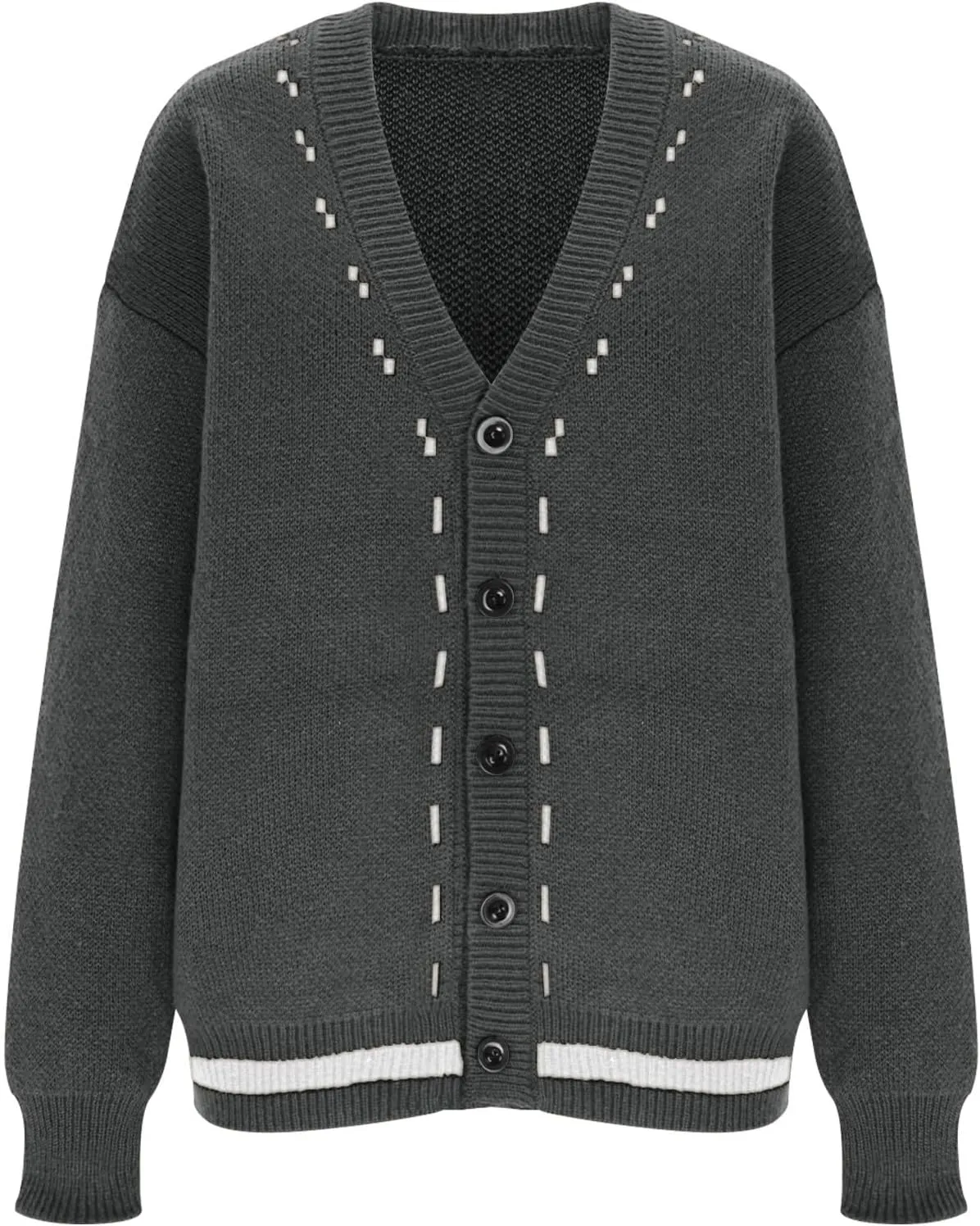 Button Down Cardigan Men V Neck Cable Knit Sweater Casual Knit Cardigan Plus Size Solid Color Sweater Winter Sweaters