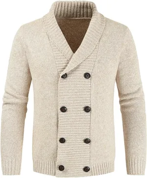 Button Down Sweaters for Men Oversized Sweater Coat Warm Outdoor Jacket Long Sleeve Cardigan Shirt Winter Outerwear