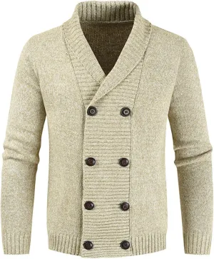 Button Down Sweaters for Men Oversized Sweater Coat Warm Outdoor Jacket Long Sleeve Cardigan Shirt Winter Outerwear