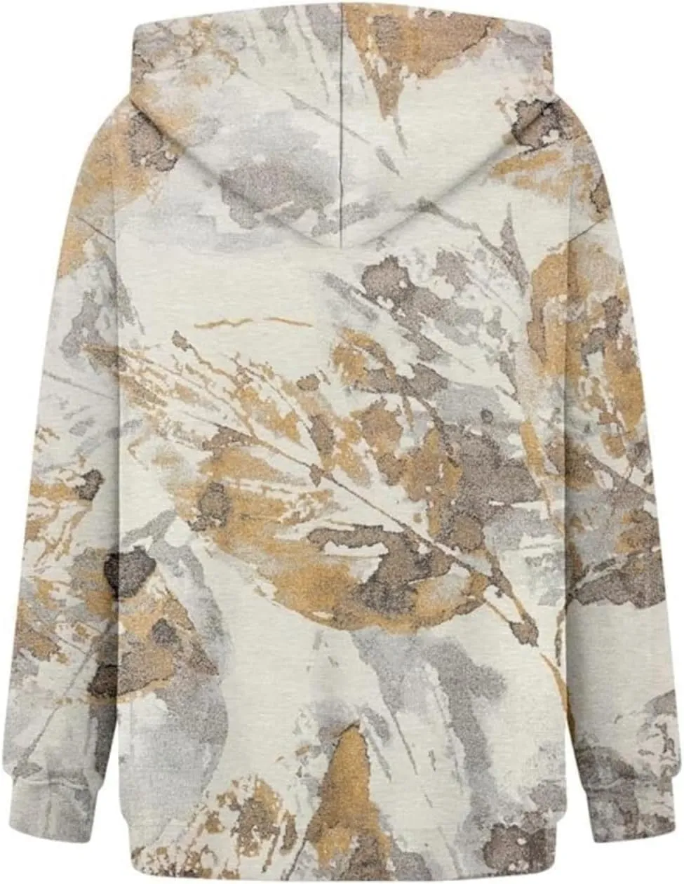 Camo Sweatshirt for Women Maple Leaf Print Hoodie Casual Pullover Shirts Loose Tunic Tops with Pockets Fall Clothes
