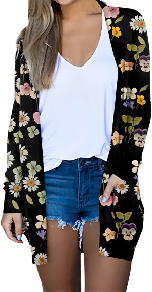 Cardigan for Women, Open Front Casual Lightweight Long Trendy Sweater Going Out Cozy Outfits