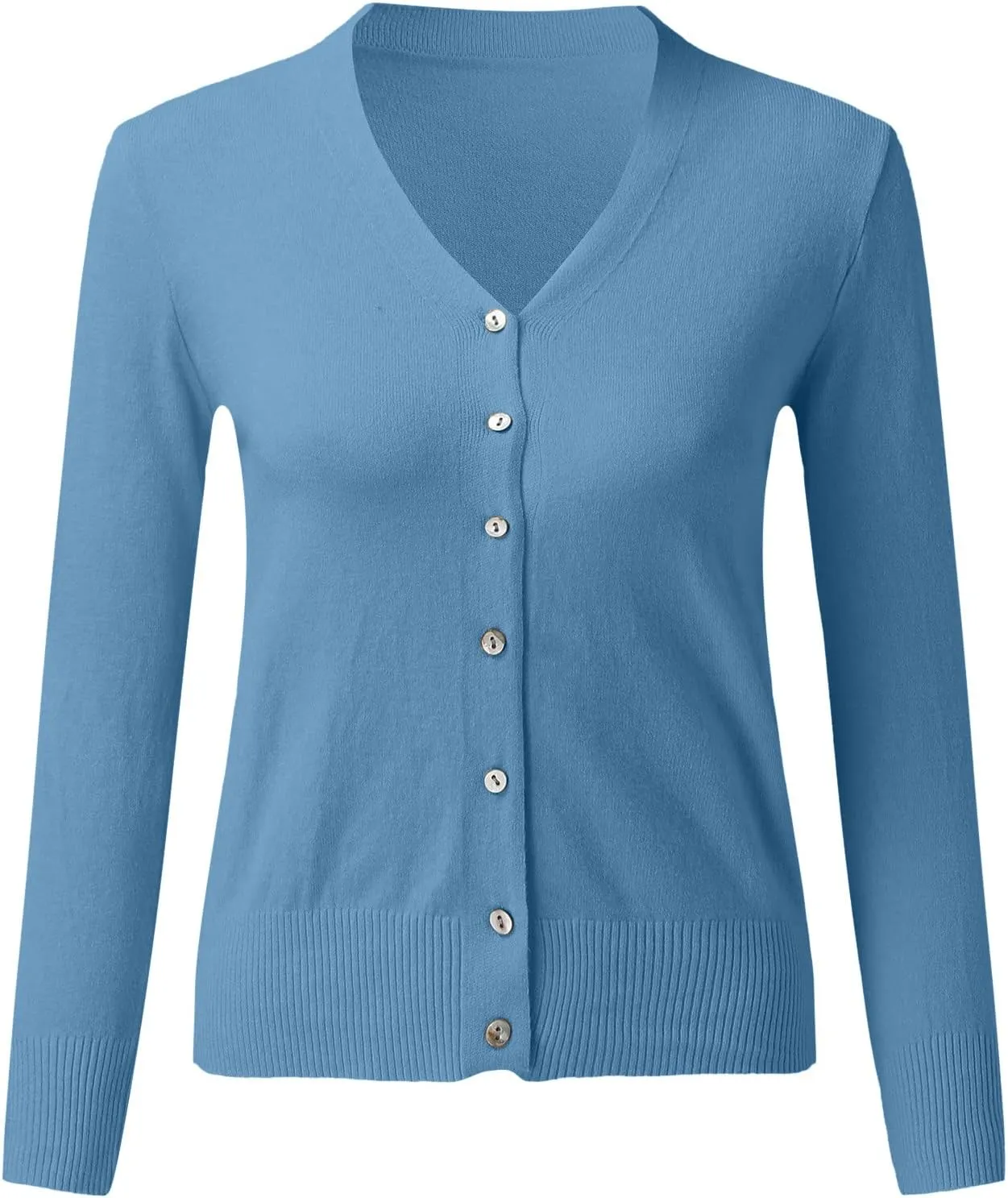 Cardigan Sweaters for Women Lightweight Solid Cropped Kimono Cardigans 2024 Fall Open Front Coat Button Knited Sweater