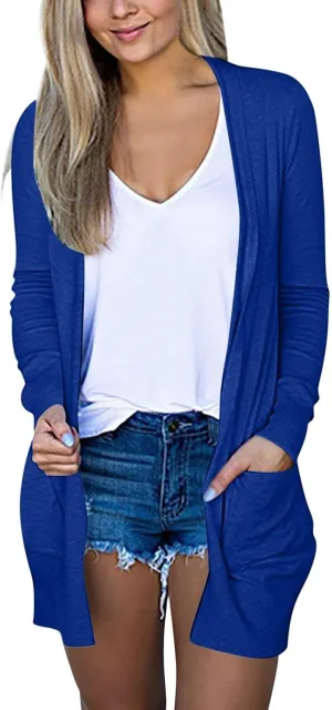 Cardigan Sweaters for Women Loose Open Front Knit Oversized Sweater Cardigans Lightweight Cover Up Outerwear Coat