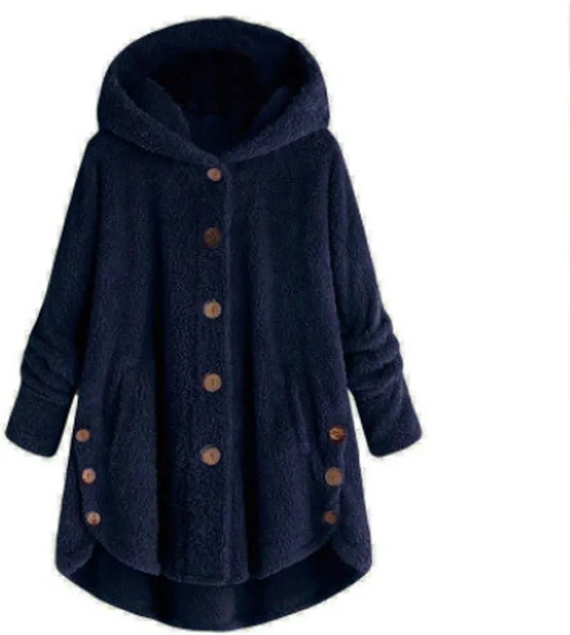 Ceboyel Women Teddy Sweatshirt Jacket Fleece Sweater Hoodies Fuzzy Sherpa Cute Pullover Tops Warm Fall Winter Clothing