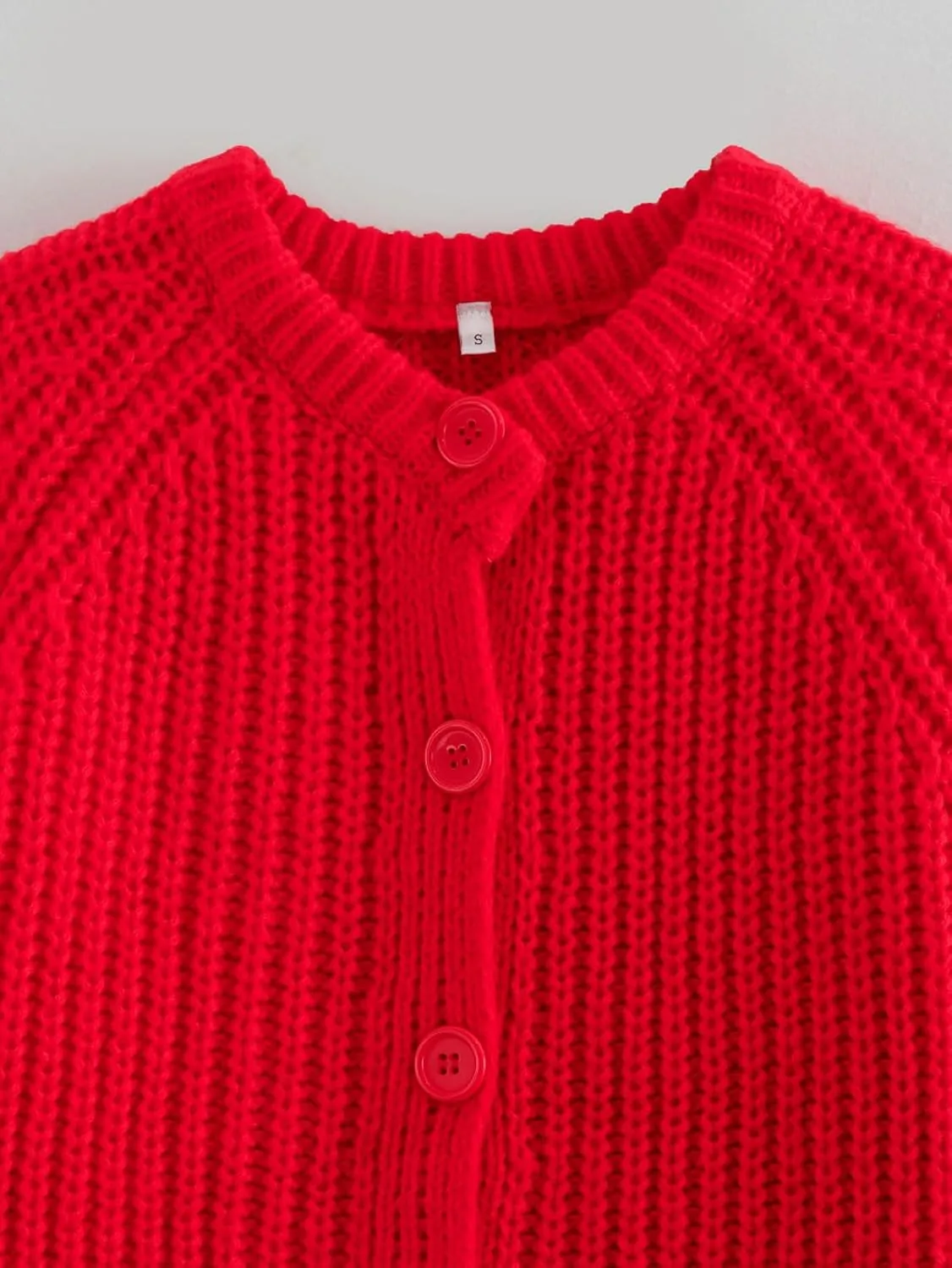 CHARTOU Women's Open Front Cable Knit Cardigan Sweaters Button Down Crewneck Cropped Y2K Fall Outfits 2024