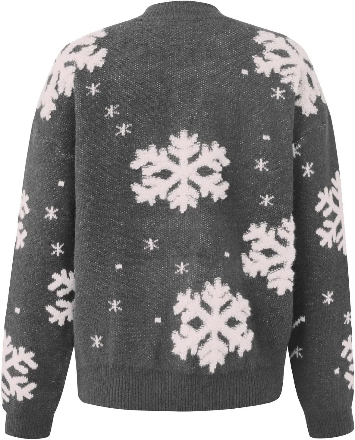 Christmas Sweaters for Women Xmas Reindeer Funny Ugly Sweater Long Sleeve Basic Cable Knit Sweaters Crewneck Cozy Top