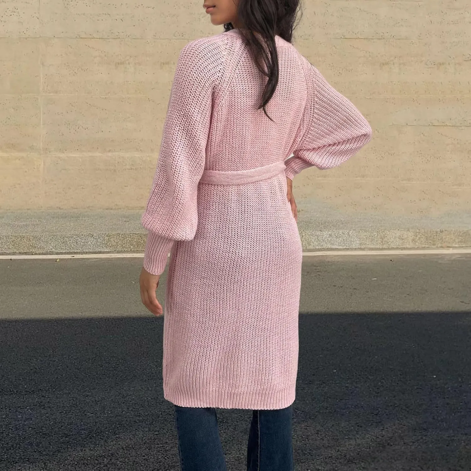 Chunky Cardigan for Women Knit Long Sleeve Trendy Fall Jacket Lightweight Oversized Loose Cardigans Sweaters