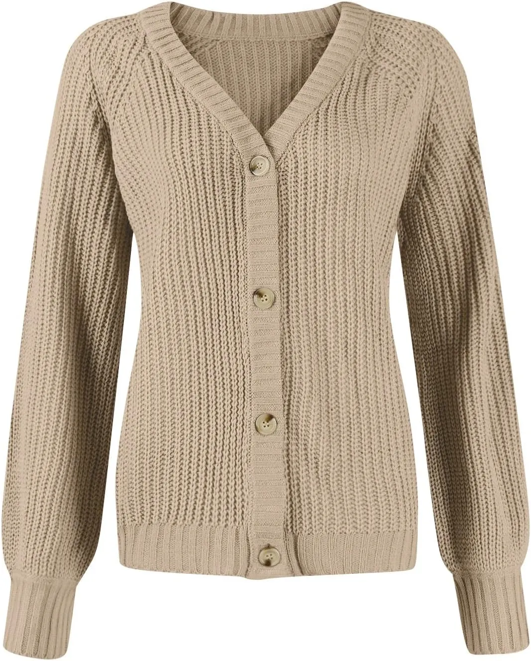 Chunky Cardigan Sweaters for Women Cable Knit Open Front Cardigan with Pockets Oversized Loose Long Sleeve Sweaters
