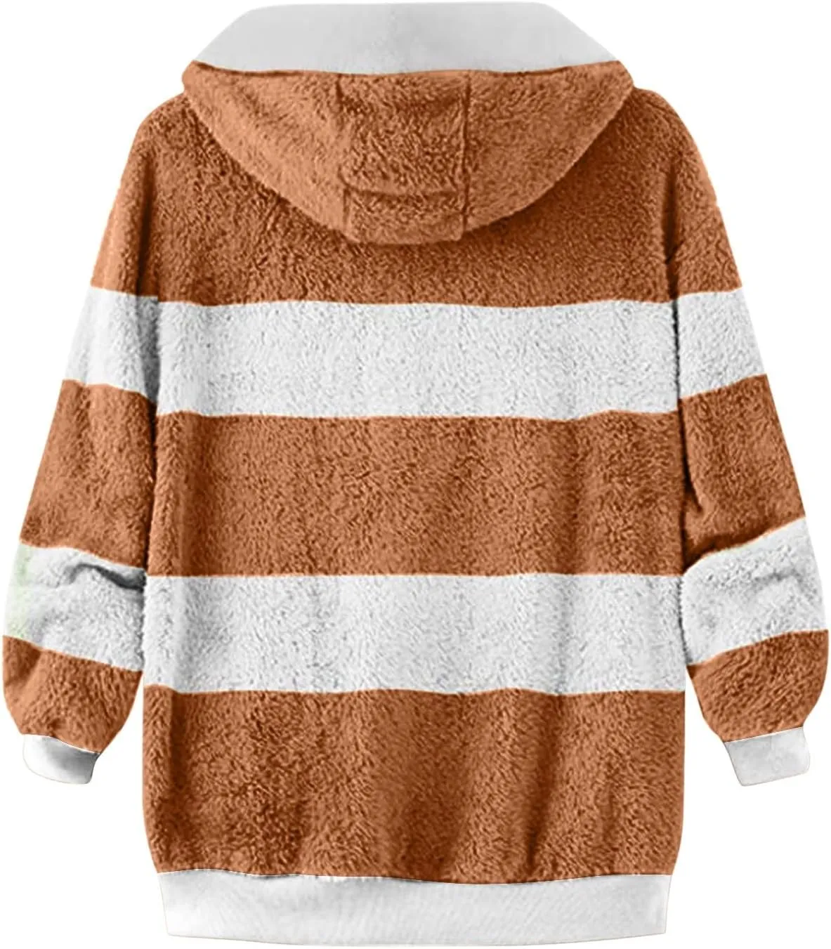 COTECRAM Winter Coats for Women 2023 Casual Plus Size Fleece Jacket Color Block Zip Up Hoodies Coat Outwear with Pockets