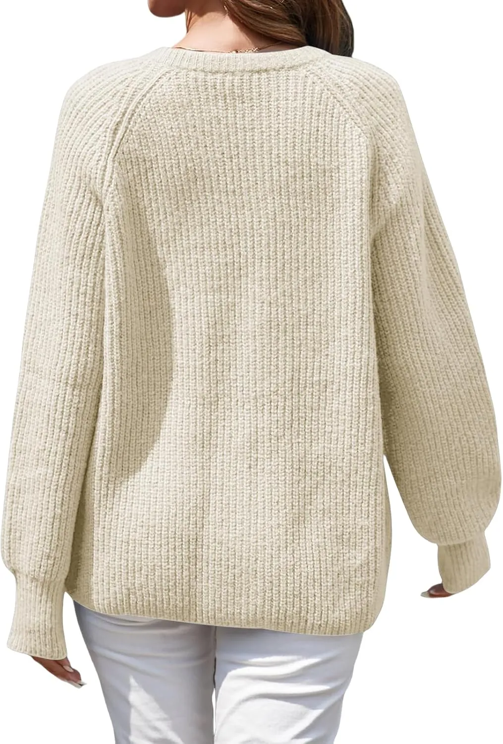 Crochet Cardigan Sweaters for Women Tops Chunky Knitted Crew Neck Trendy Cropped Button Long Sleeve Sweater Fall 2024