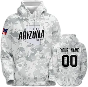 Custom Hoodie for Men Design Your Own Name and Number Football Sport Fan Sweatshirt Personalized Camo Pullover Tops