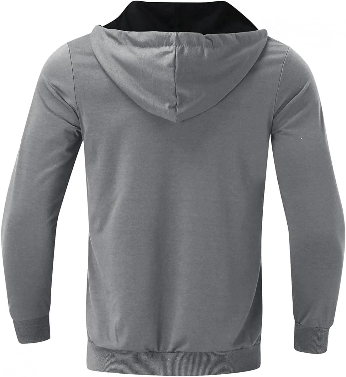 DuDubaby Long Sleeve Sweatshirt For Men Casual Camouflage Sports Sweatshirt Long Sleeve Zipper Hooded Jacket Coat