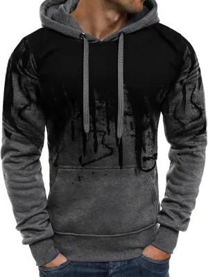 DuDubaby Men Long Sleeve Top Casual Camouflage Sports Sweatshirt Long Sleeve Zipper Hooded Jacket Coat