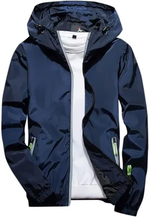 DuDubaby Mens Lightweight Jackets Autumn Casual Camouflage Printing Plus Size Hoodie Two Sided Wear Thin Coat