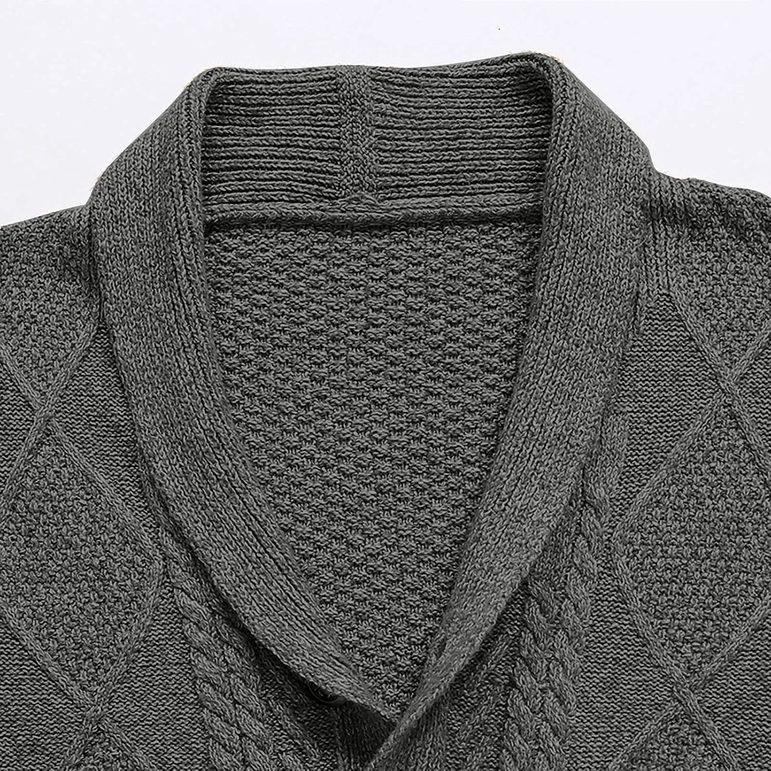 Dudubaby Plus Size Sweaters for Mensautumn and Winter Fashion Loose Cardigan Warm Lapel Hooded Jacket Sweater