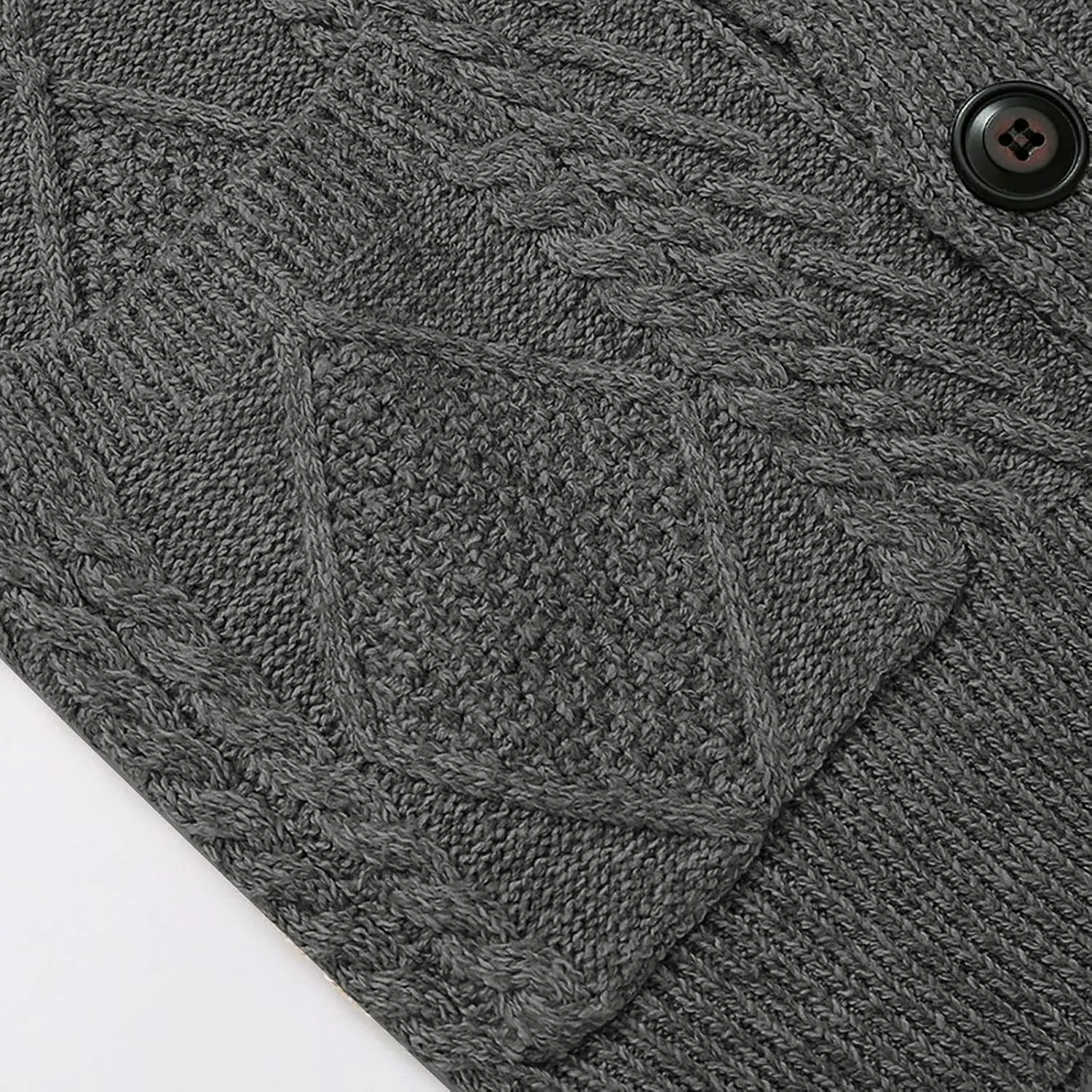 Dudubaby Plus Size Sweaters for Mensautumn and Winter Fashion Loose Cardigan Warm Lapel Hooded Jacket Sweater