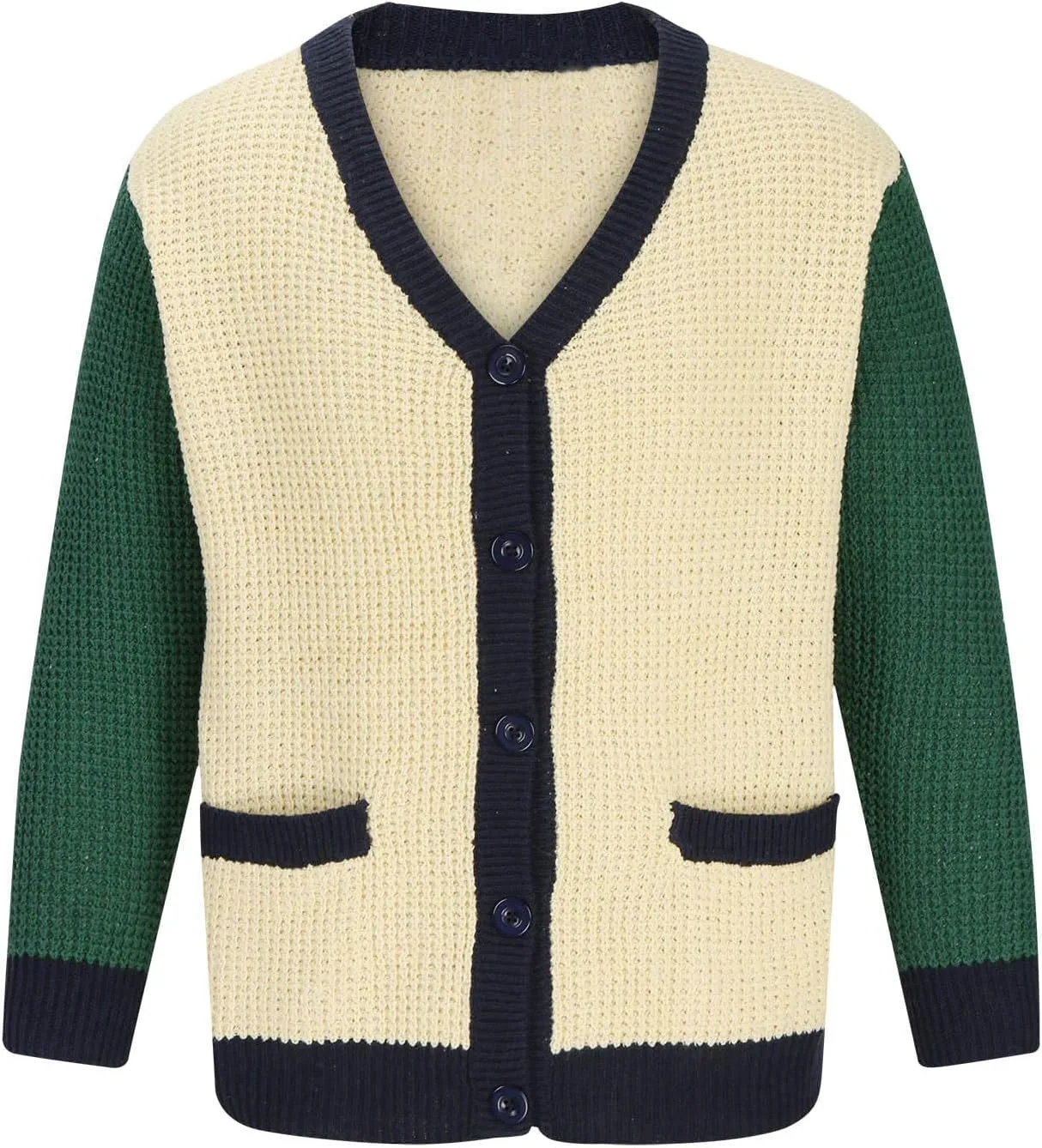 Ethnic Pattern Sweater Men Western Print Sweater V Neck Button Down Sweaters Vintage Lightweight Knit Cardigan