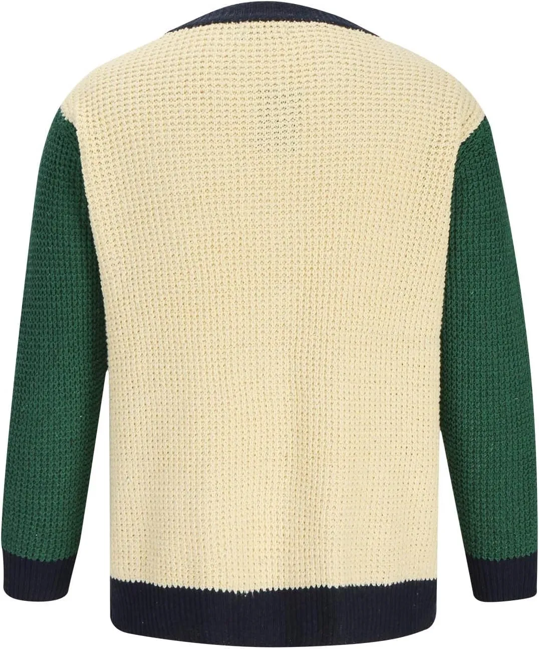 Ethnic Pattern Sweater Men Western Print Sweater V Neck Button Down Sweaters Vintage Lightweight Knit Cardigan