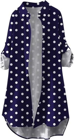 Fall Cardigans for Women 2024,Open Front Roll Up Sleeve Tops Button Down Plaid Shirts Oversized Cardigan