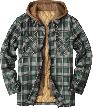Flannel Jackets for Men Big and Tall Design Plaid Shirt Jacket Relaxed Fit Thicken Warm Sweatshirt Cozy Soft Outwear