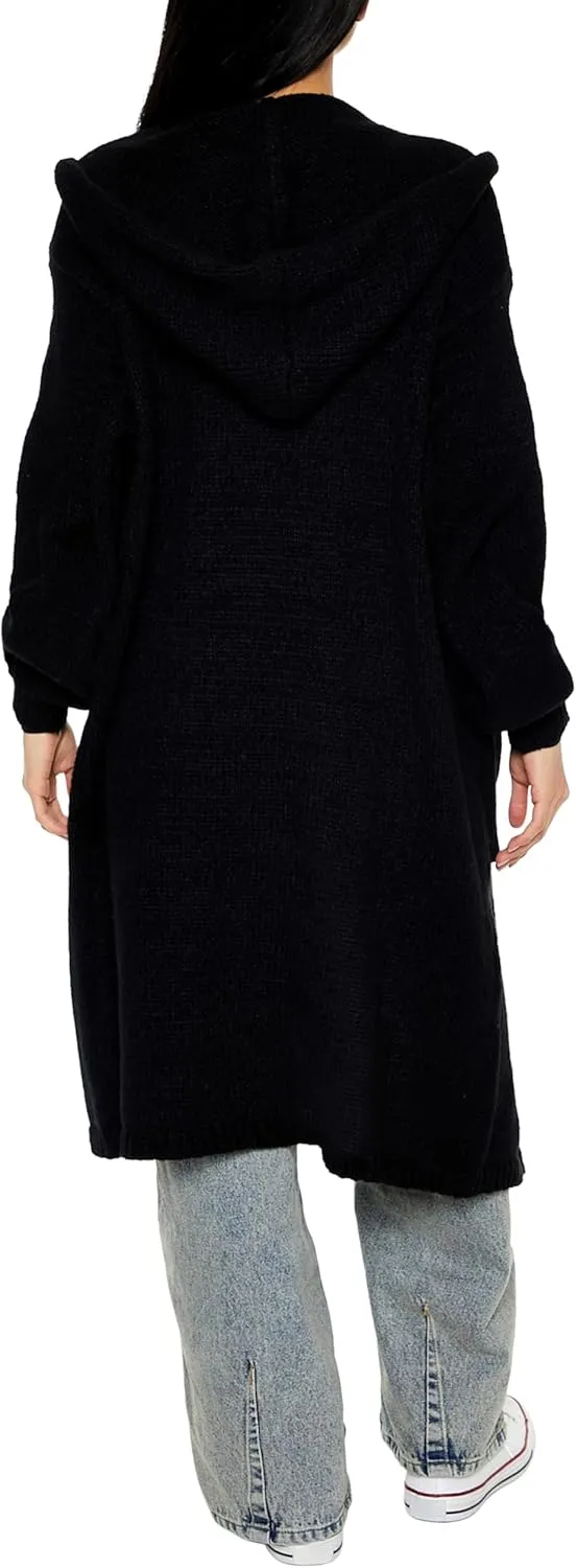 Forever 21 Women's Hooded Cardigan Sweater