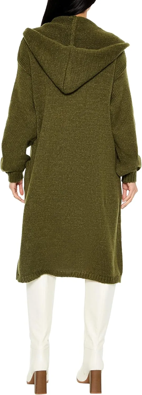 Forever 21 Women's Hooded Cardigan Sweater