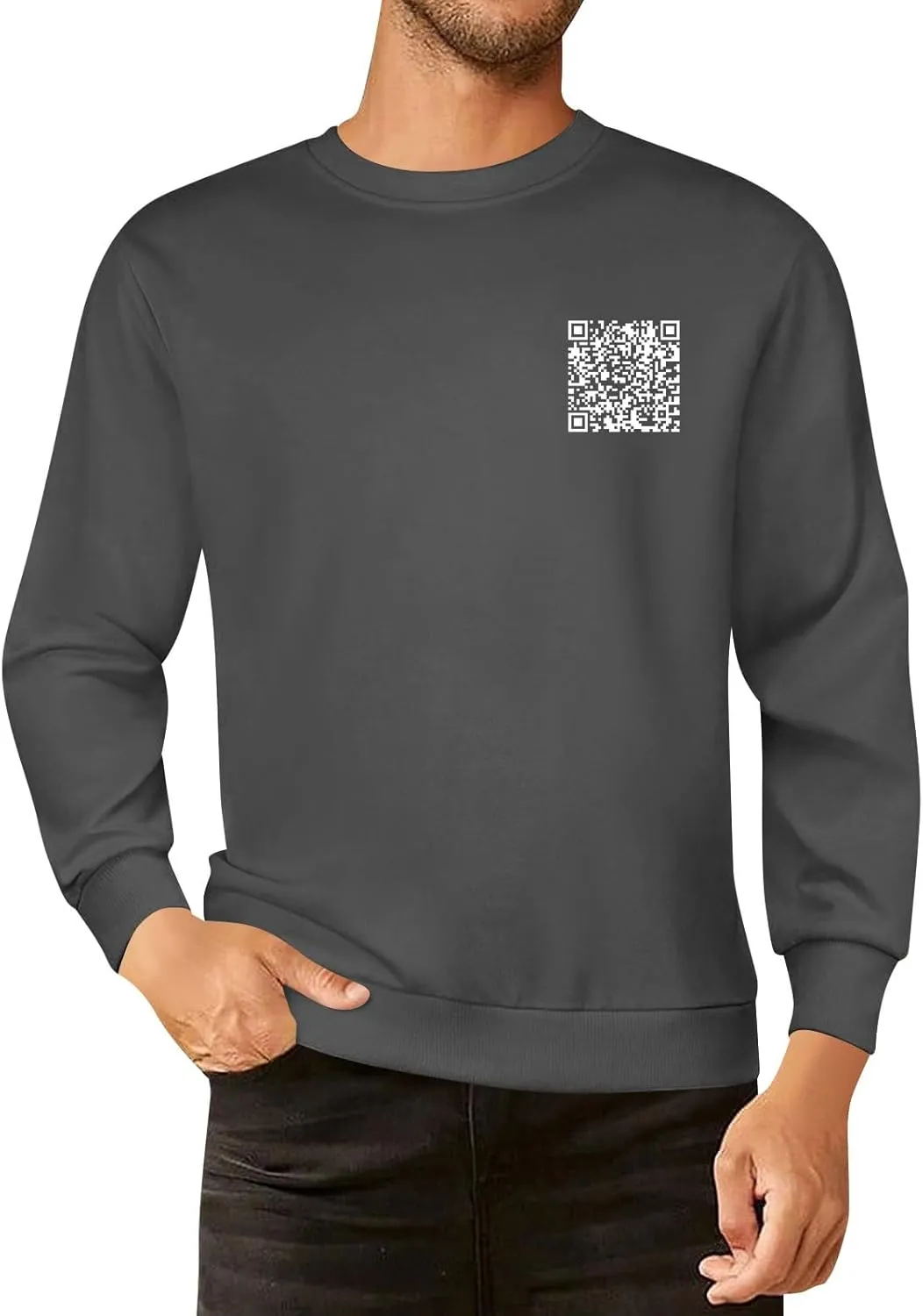 Funny Fu Qr Code Sweatshirts Men And Women Stylish Fuck You Qr Code Hoodies Unisex With Humorous Hidden Message Shirts
