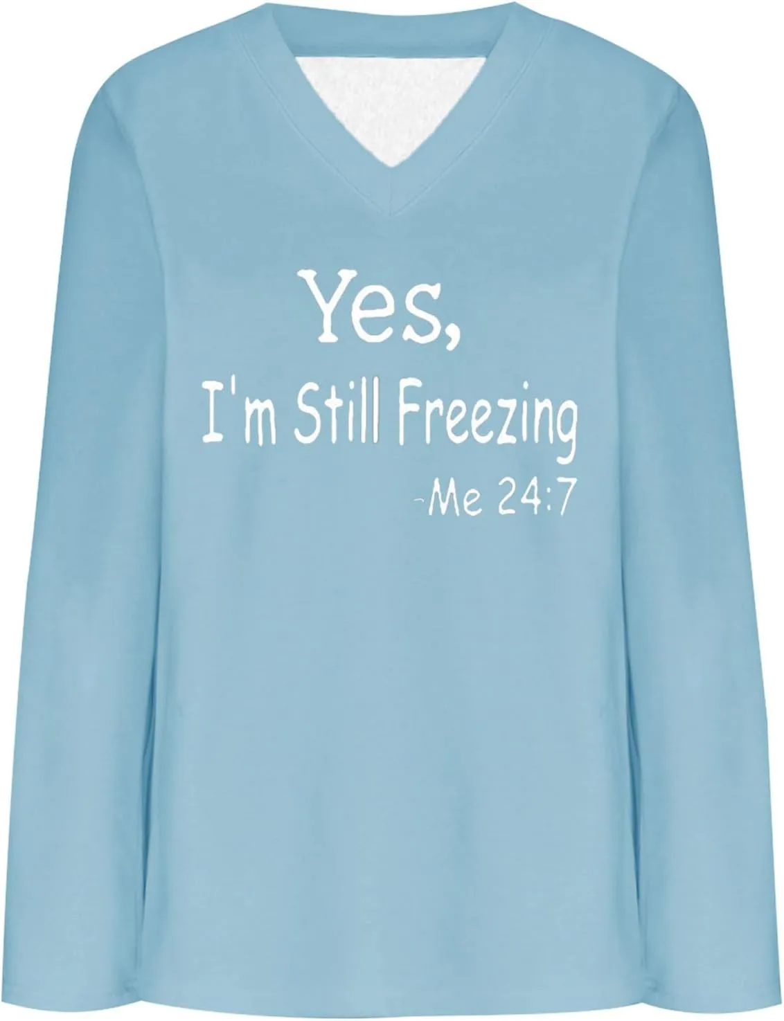 Fuzzy Fleece Lined Sweatshirts for Women 2023 Cozy Winter Pullover Sweater Tops v Neck Plus Size Loose Long Loungewear