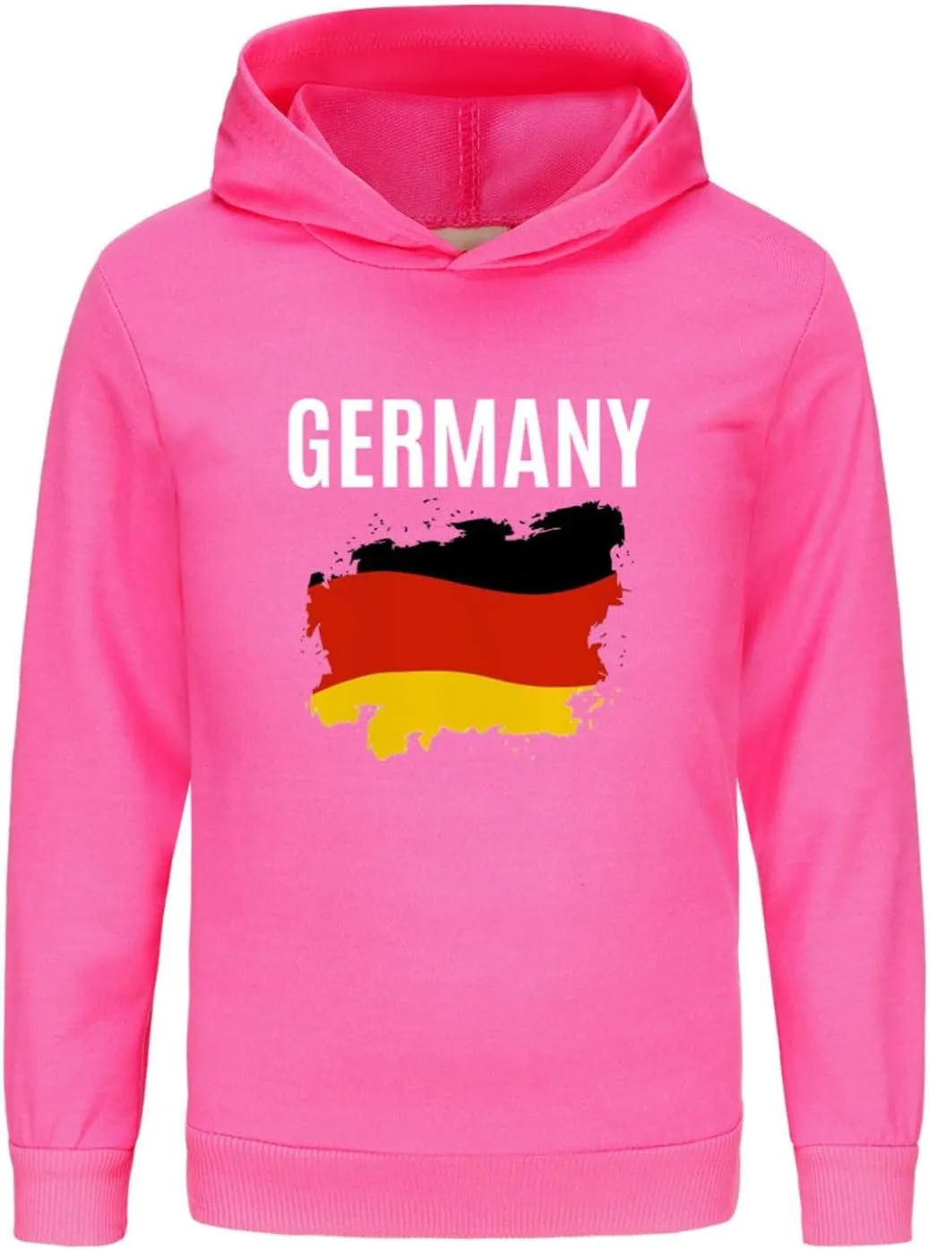 German Boys Girls Hoodies Long Sleeve Germany Flag Pullover Sweatshirt Kids Basic Athletic Top Blouse Letter Tops Girls