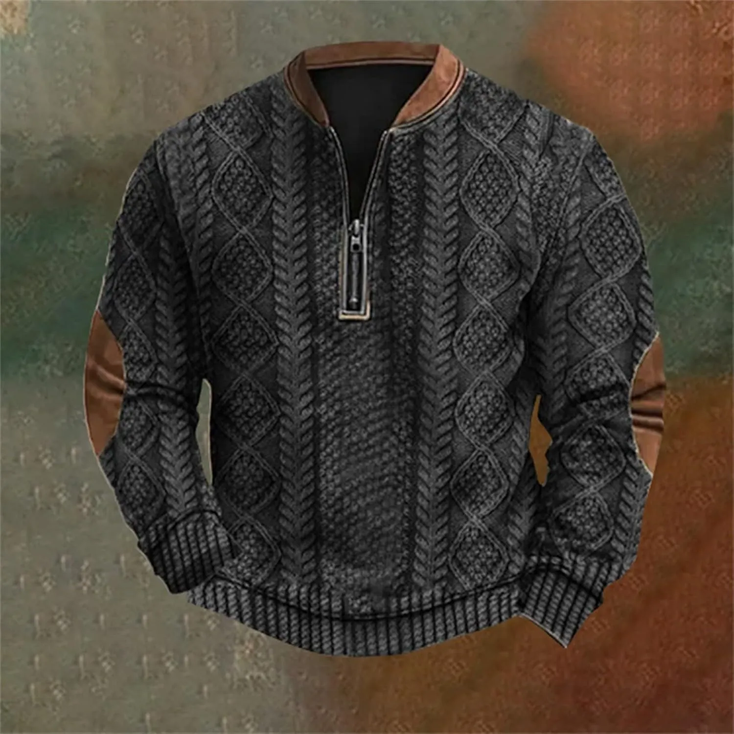 Heavyweight Hoodie Loose 3D Printed Zipper Long Sleeved Hoodie For Men Mens Light Sweater Men Oversized