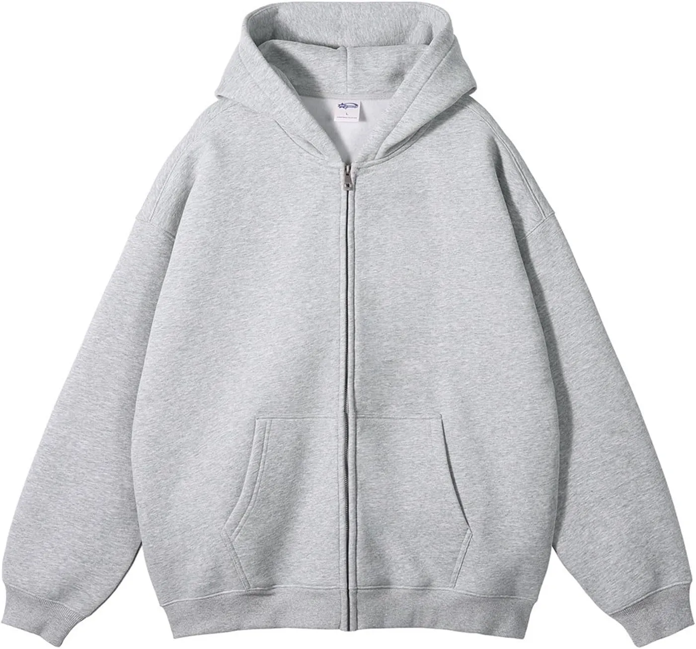 Hoodies for Men Full Zip Up Fleece Warm Thick Jackets Heavyweight Sherpa Lined Coat Hooded Sweatshirt with Zipper