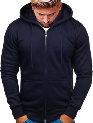Hoodies for Men Zip up Lightweight Hoodie Big and Tall Sweatshirt Casual Fashion Jackets Fall Tops with Zip Pockets