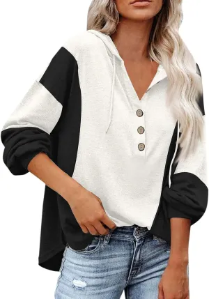 Hoodies For Women 2023 Drawstring Hooded Football Sweatshirts Long Sleeve Solid Sport Loose Fit Pullover Tos Fashion Shirt