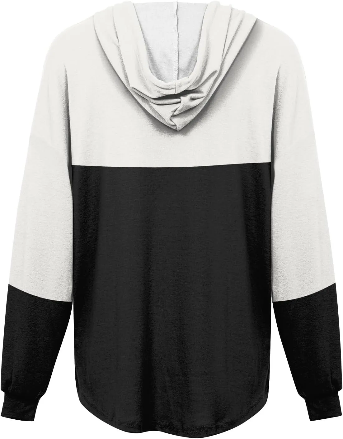 Hoodies For Women 2023 Drawstring Hooded Football Sweatshirts Long Sleeve Solid Sport Loose Fit Pullover Tos Fashion Shirt
