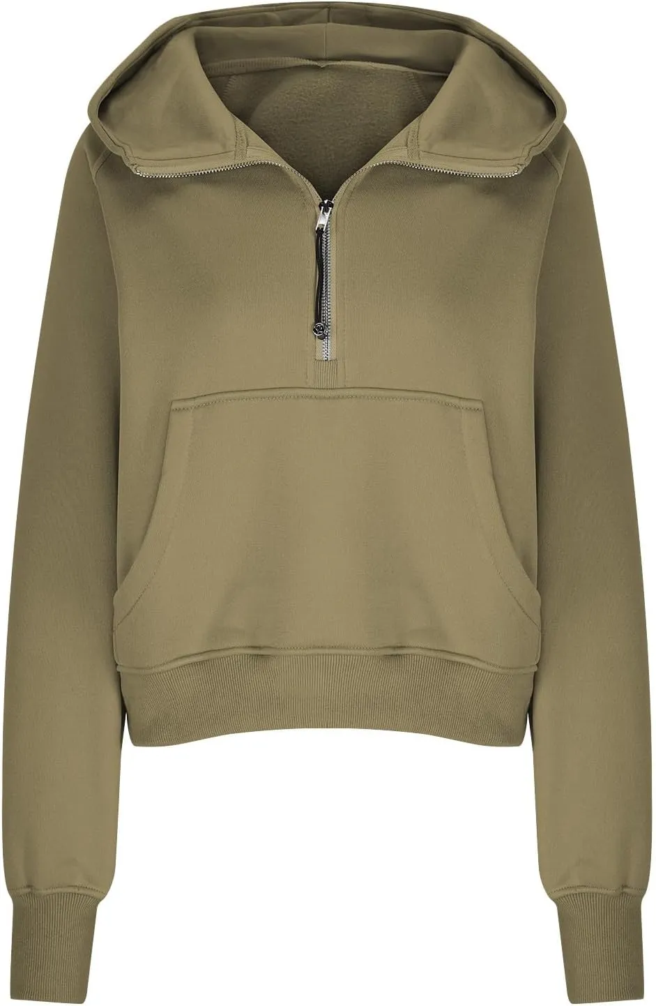 Hoodies For Women Half Zip Cropped Pullover Tops With Thumb Hole Fleece Quarter Zipper Hoodie 2024 Fall Y2k Outfits