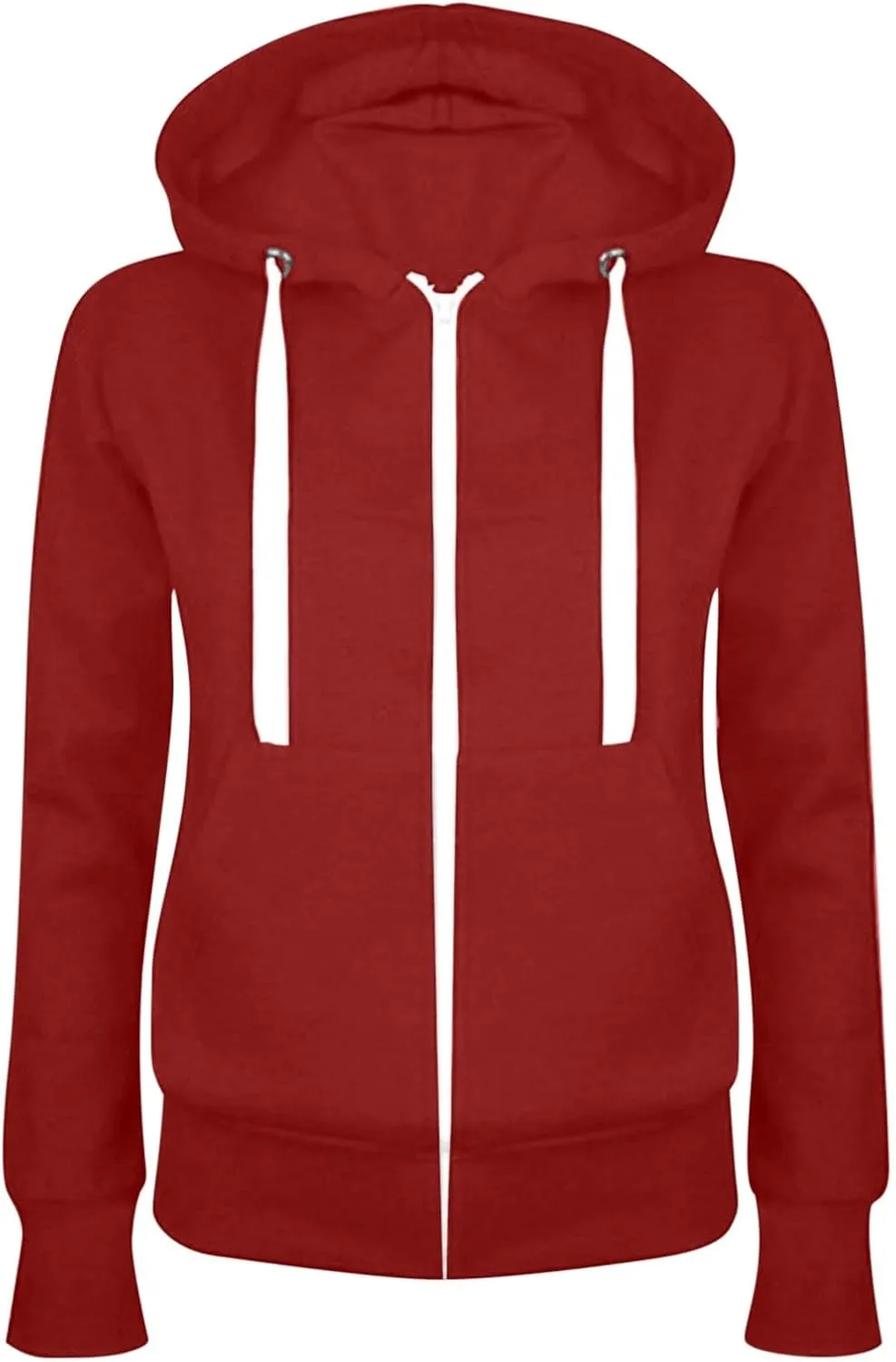 Hoodies For Women Zip Up Oversized Hooded Sweatshirt Long Sleeve Fleece Jacket With Pockets Fall Fashion Outfits 2023