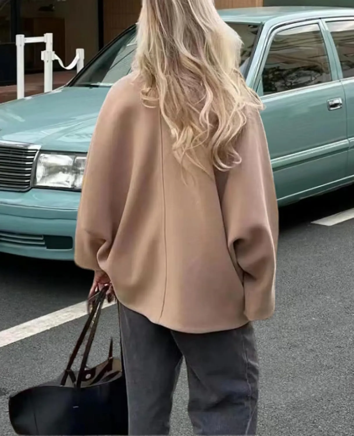 HOTIAN Women Wool Blend Coats 2025 Long Sleeve Coat Jacket PeacoatOutwear Overcoat