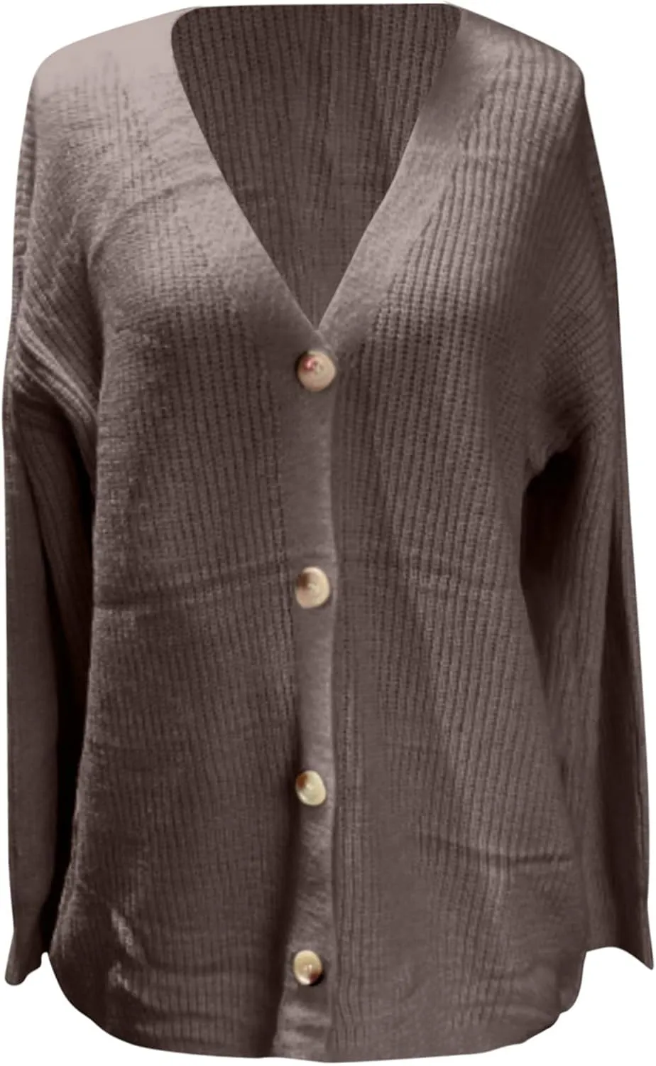 iLH Cardigan Sweaters for Sweater Fall Fashion Oversize Loose Sweater Button down V Neck Solid Outerwear Knitted Coat