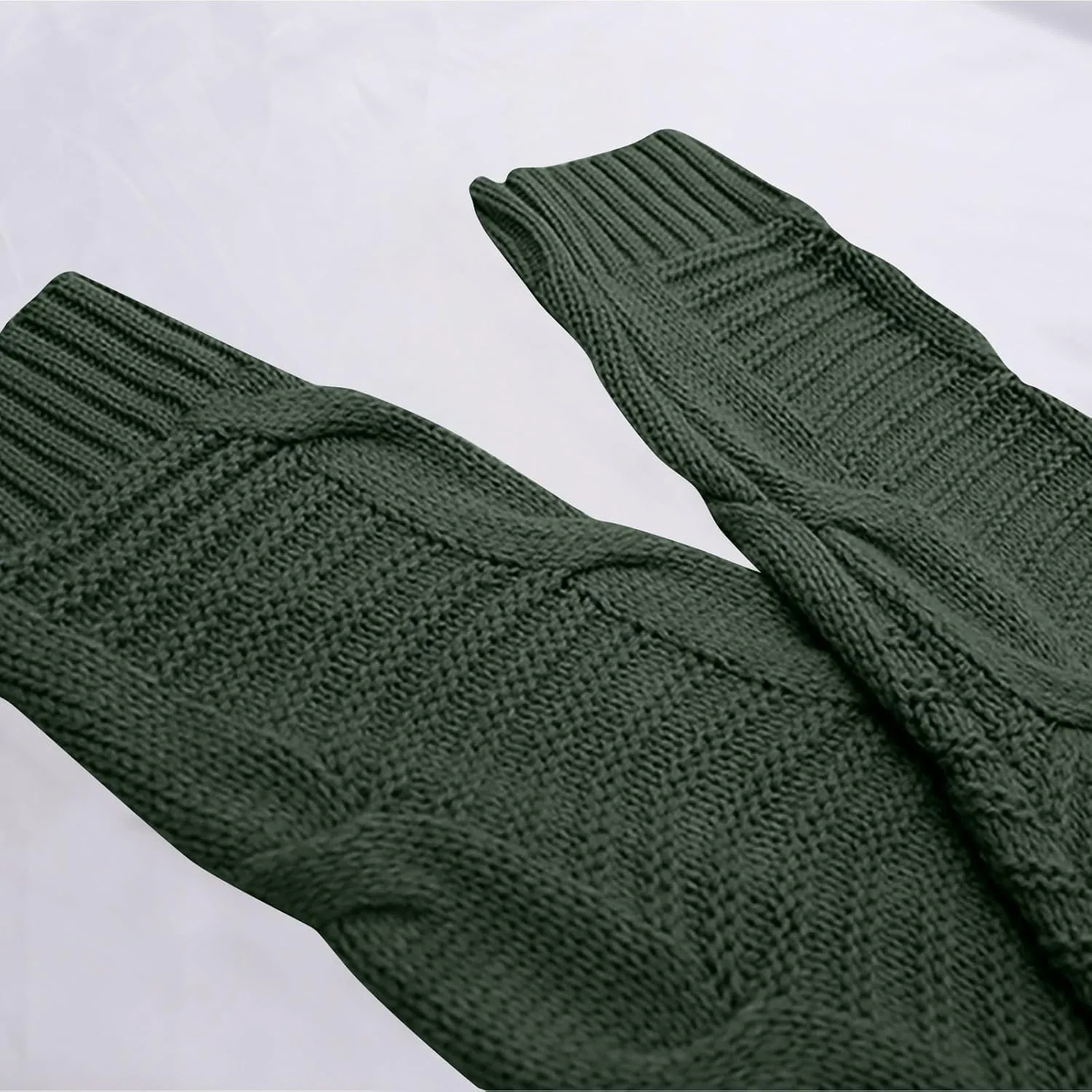 Long Cardigan Sweaters for Women Baggy Lightweight Cable Knit Cardigan Oversized Chunky Cardigans Jacket with Pockets