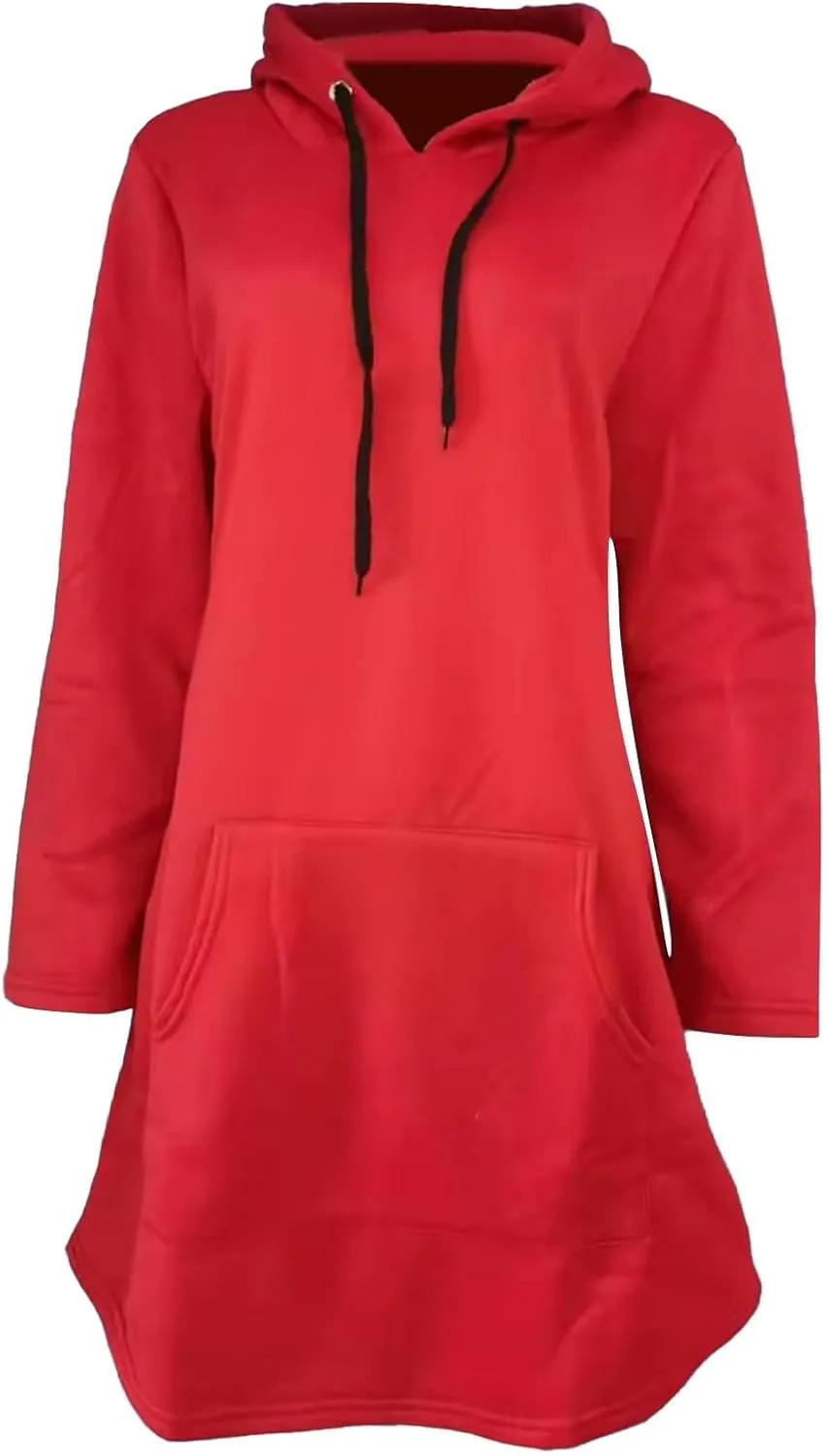 Long Sleeve Dress for Women Lightweight Kangaroo Pocket Hoodie Dress Fall Hoode Sweatshirts Dress for Women