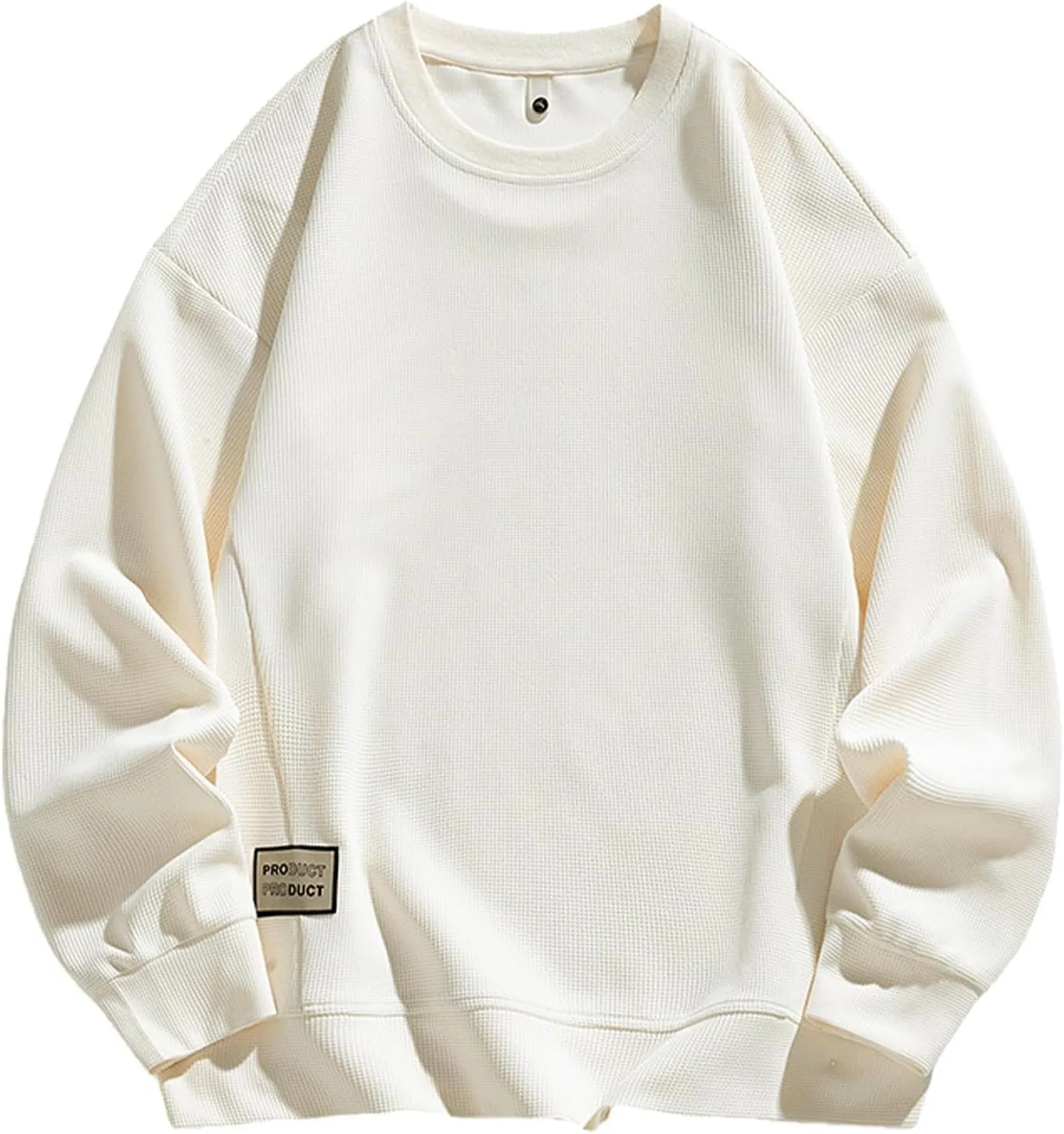 Men Casual Soft Basic Crewneck Sweatshirt 2024 New Long Sleeve Pullover Tops Comfy Loose Fit Sports Shirts for Guys
